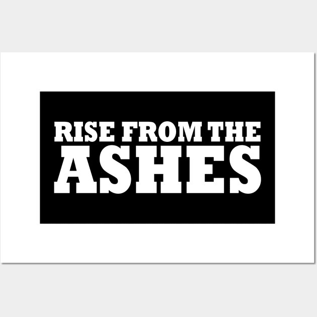 Rise from the ashes Wall Art by Milaino